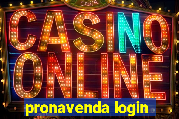 pronavenda login